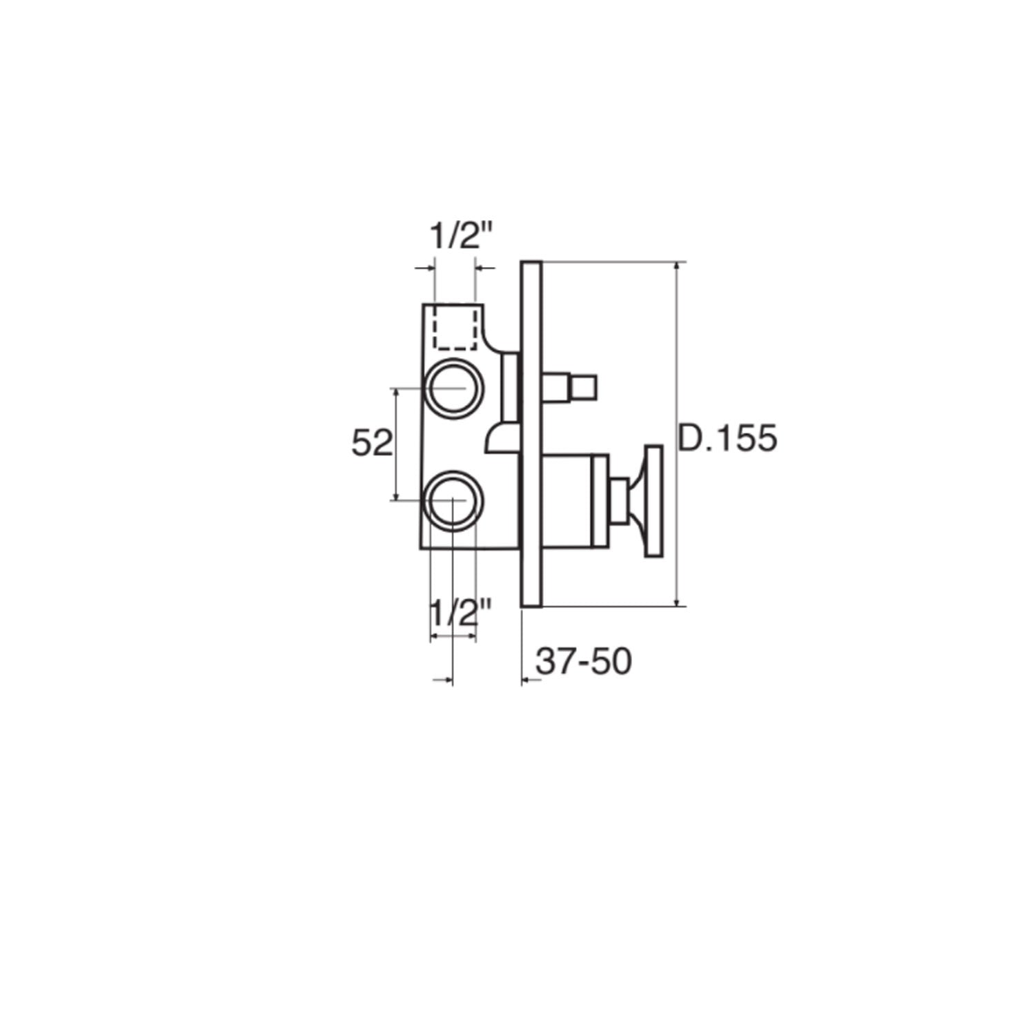 Kit miscelatori lavabo+bidet+doccia con deviatore a 2 uscite in ottone cromato serie MimÃ¬ Keller Taps - miscelatore lavabo ad incasso