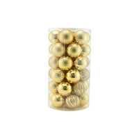 Set Palline di Natale Oro in Box da 41 Pz 6 cm