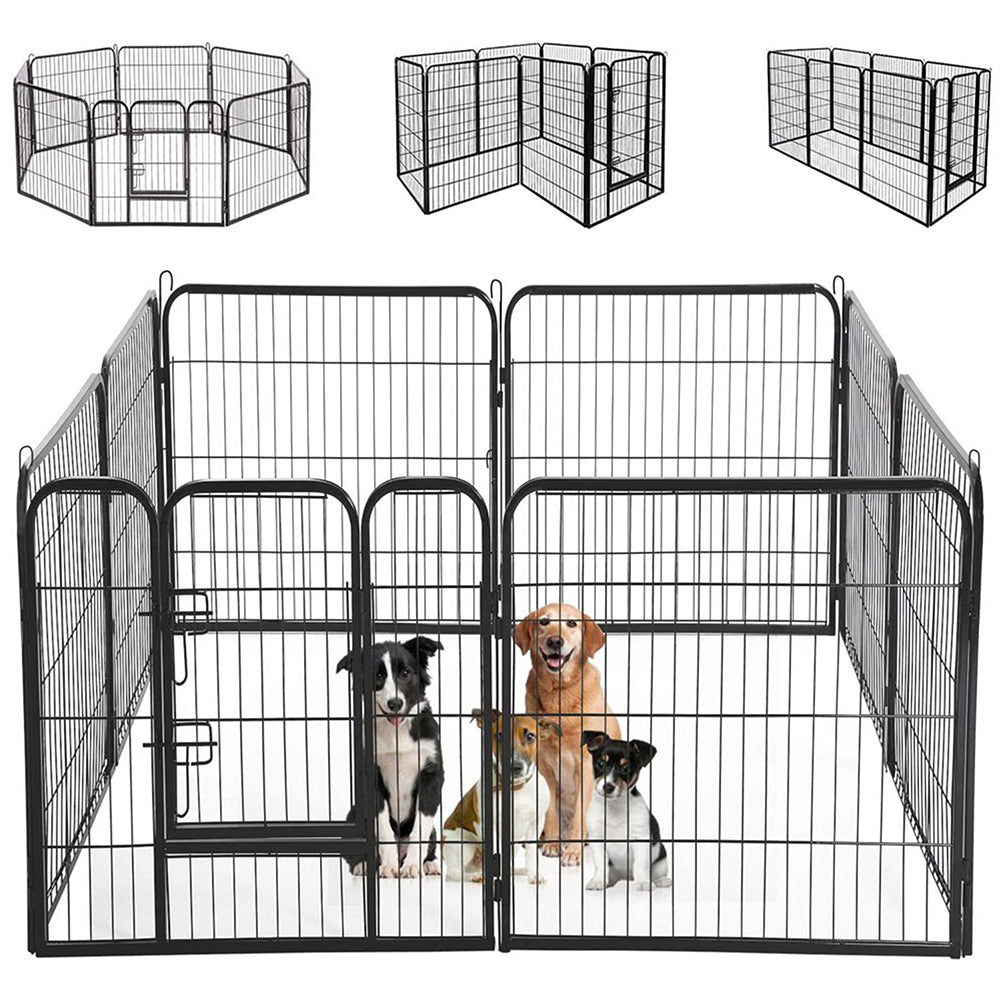 Recinzione Modulabile per Animali Domestici Recinto Interni e Esterni 77x100 cm