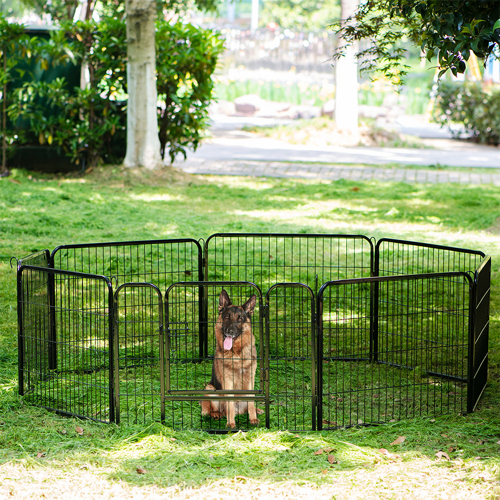 Recinzione Modulabile per Animali Domestici Recinto Interni e Esterni 77x100 cm