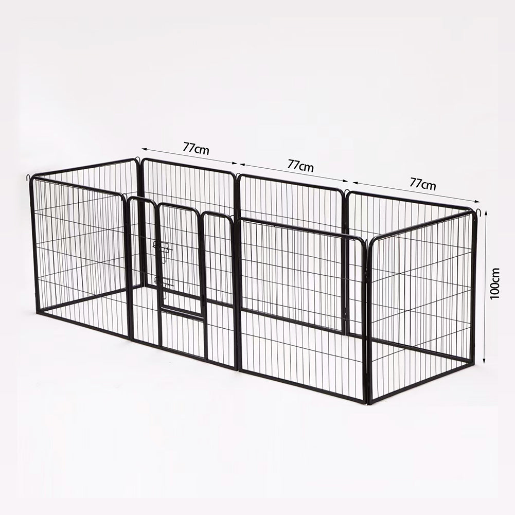 Recinzione Modulabile per Animali Domestici Recinto Interni e Esterni 77x100 cm