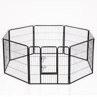 Recinto Cancello Protezione Cani, Gatti, Cuccioli 6.16mt Metallo 8Moduli 77x60 cm