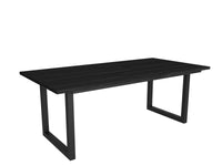 Tavolo da pranzo 10 posti 194x90 cm con gambe in legno design moderno colore Nero