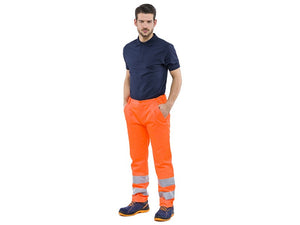 Pantalone alta visibilitÃ˜ arancio mis.     m - 