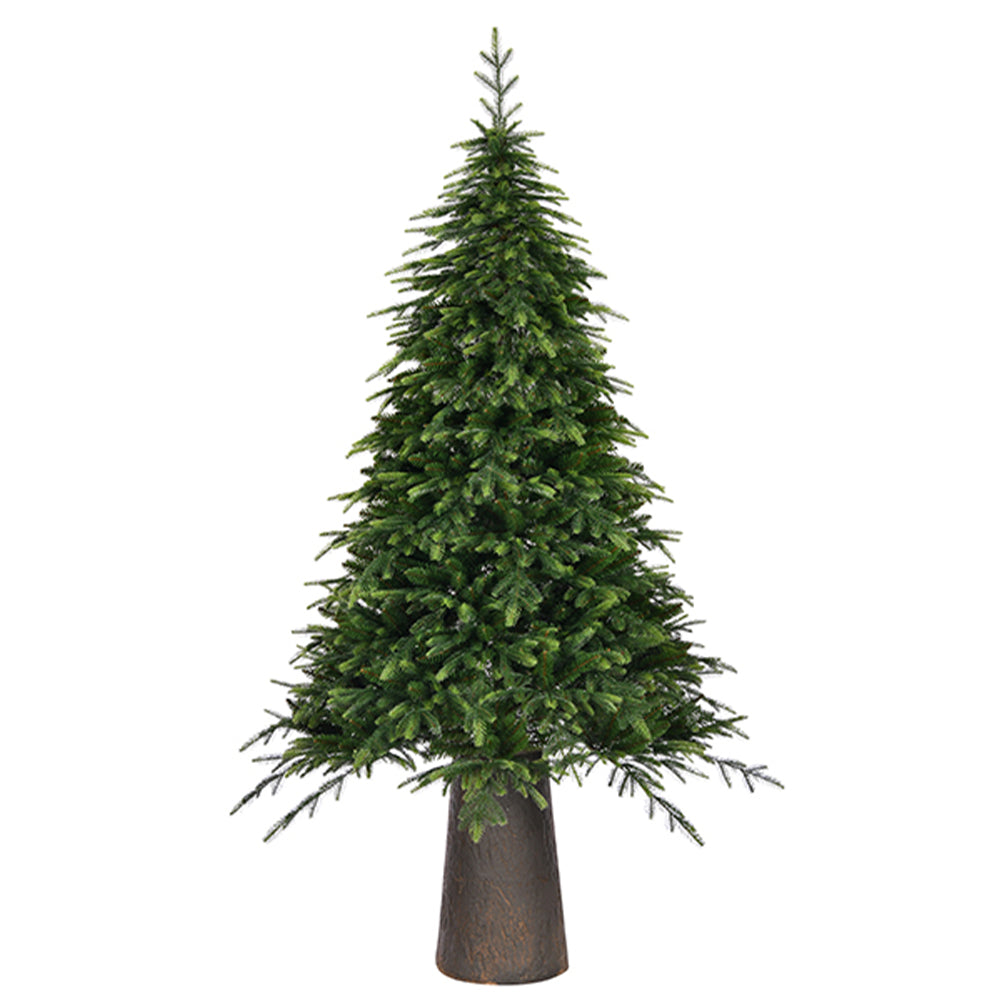 Albero di Natale Macao 210cm Folto Base Effetto Legno Tronco 2037 Rami Foltissimo