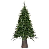 Albero di Natale Macao 210cm Folto Base Effetto Legno Tronco 2037 Rami Foltissimo