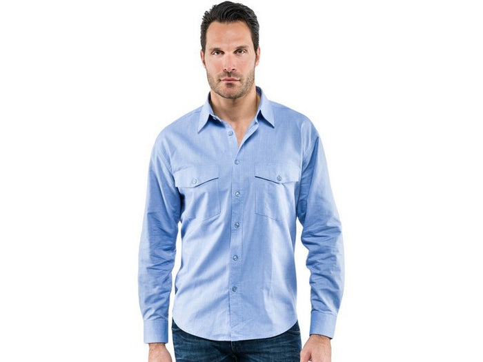 camicia oxford col. azzurro mis. l vit54151