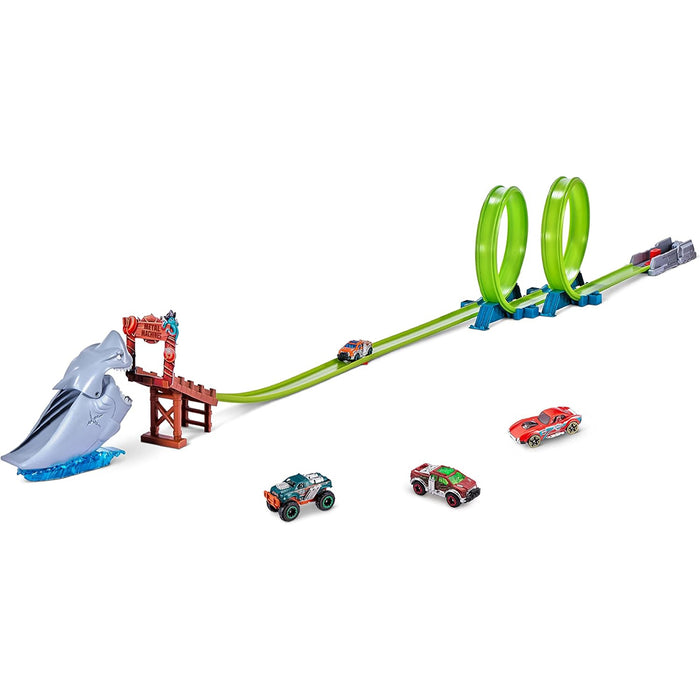 Zuru Metal Machines Baukastensystem mit Rennwagen Playset con Auto Idea Regalo