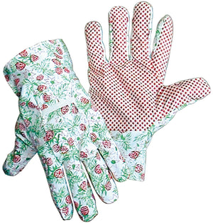 Guanti in cotone donna per giardinaggio (12 paia) - 