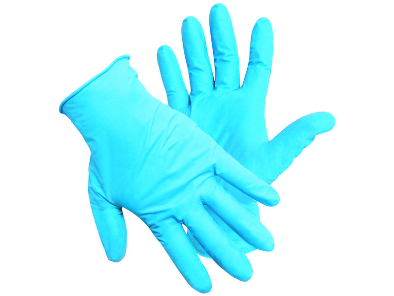 Guanti monouso in nitrile nitroflex cf.100 pz. col. blu tg. 9,5 (xl) - 