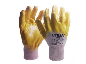 12paia guanti in nitrile/cotone col. giallo tg.10 vit31261