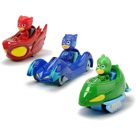 Majorette Pj Masks Gift Pack con 3 Veicoli in Die Cast Action Figure Idea Regalo