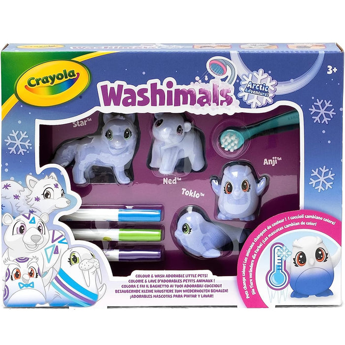 CRAYOLA Washimals Arctic Adventure Set Attività per Colorare Idea Regalo