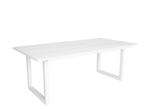 Tavolo da pranzo 10 posti 194x90 cm con gambe in legno design moderno colore Bianco