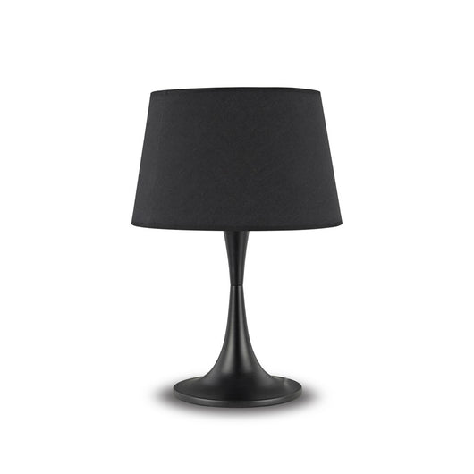 Lampada Da Scrivania-Ufficio Moderna London Metallo Nero 1 Luce E27 Big