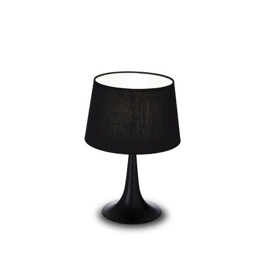 Lampada Da Scrivania-Ufficio Moderna London Metallo Nero 1 Luce E27 Small