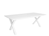 Tavolo da pranzo 10 posti 194x90 cm con gambe in legno stile moderno colore Bianco