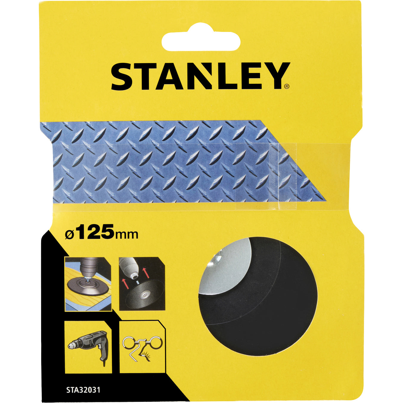 PIRANHA/STANLEY STA32031 (X32031) PLATORELLO IN GOMMA D.125 STANLEY PZ 1,0