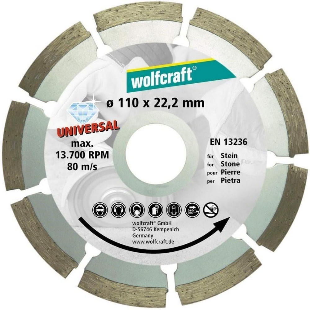 Set di Dischi da Taglio Diamantati Wolfcraft 3 PZ