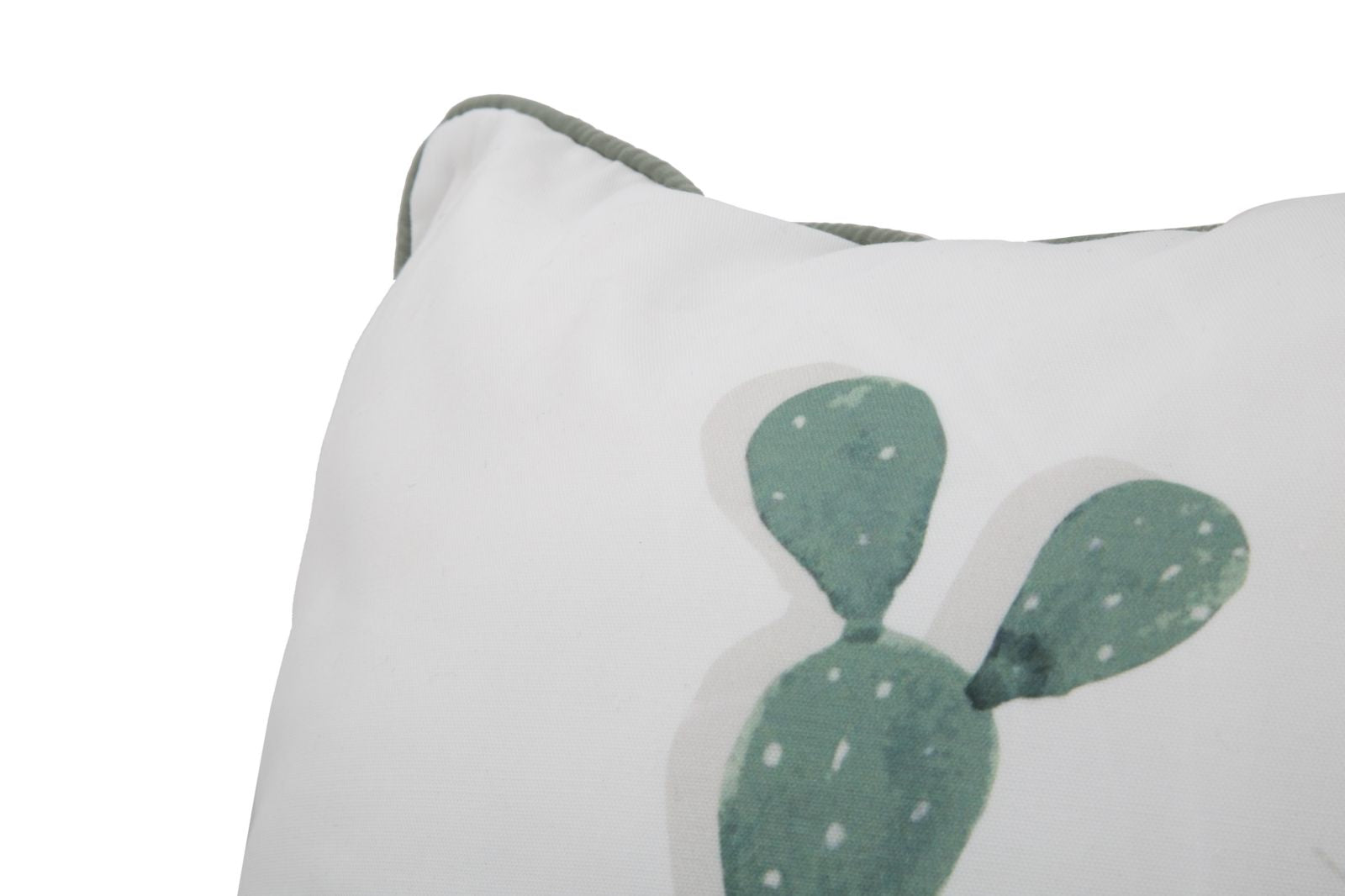 Cuscino Cactus 45x45 cm Poliestere Bianco e Verde