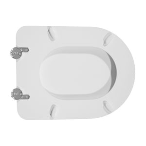 Sedile wc per cesame vaso sintesi forma 6  Bianco - Cerniere A passanCW