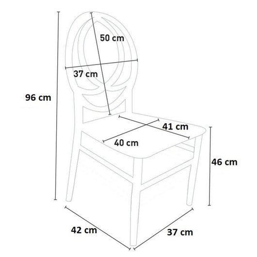 Sedia bianca new phoenix in plastica unico monoblocco 