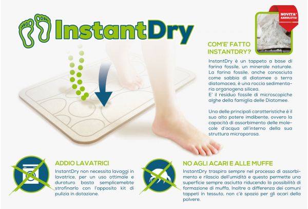 Tappeto doccia autoasciugante - InstantDry - Misura: 45x35