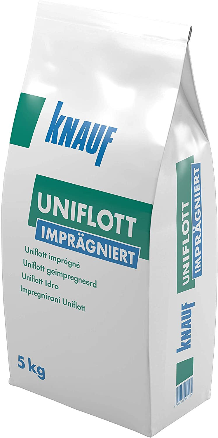 Stucco Uniflott Idro A Base Gesso Ad Alta Resistenza Per La Finitura Dei Giunti Idrolastra 5 Kg-Knauf