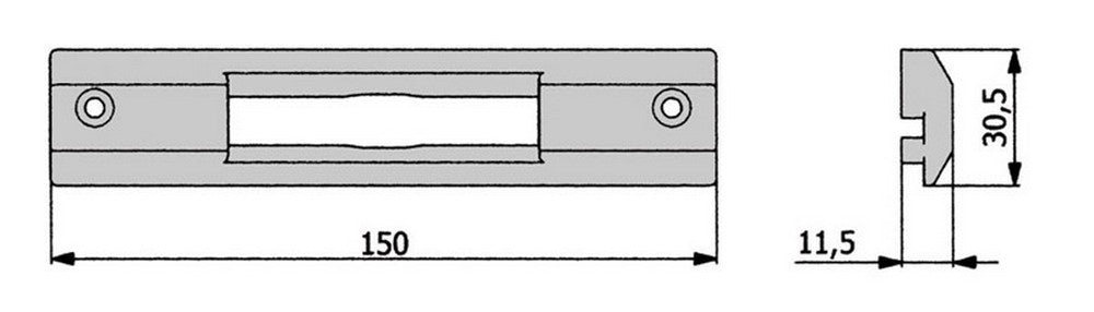 contropiastra nylon art. 02881 n vit25071