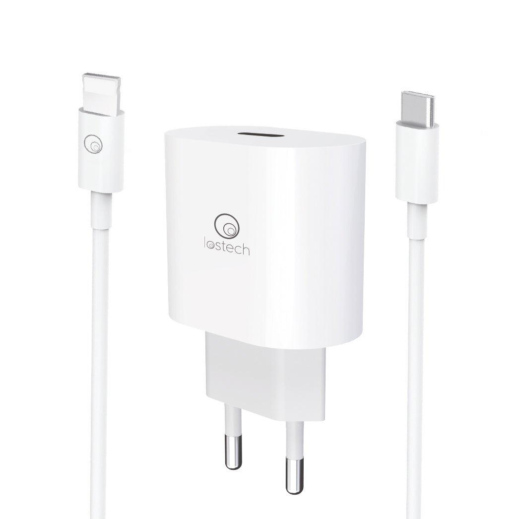 CARICATORE SUPER RAPIDO C/CAVO DA USB-C A LIGHTING CM.120  PZ 1,0