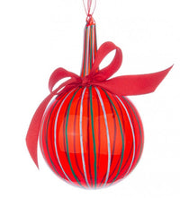 Sfera Verticale Stripe Rosso Colorato Dimensioni D80 x H13cm (6 Pezzi)