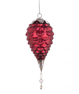 Pendaglio Fascinate Pigna Rosso D110mm (6 Pezzi)