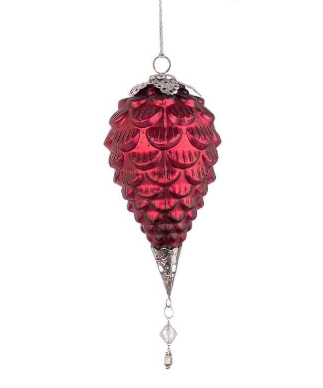 Pendaglio Fascinate Pigna Rosso D110mm (6 Pezzi)