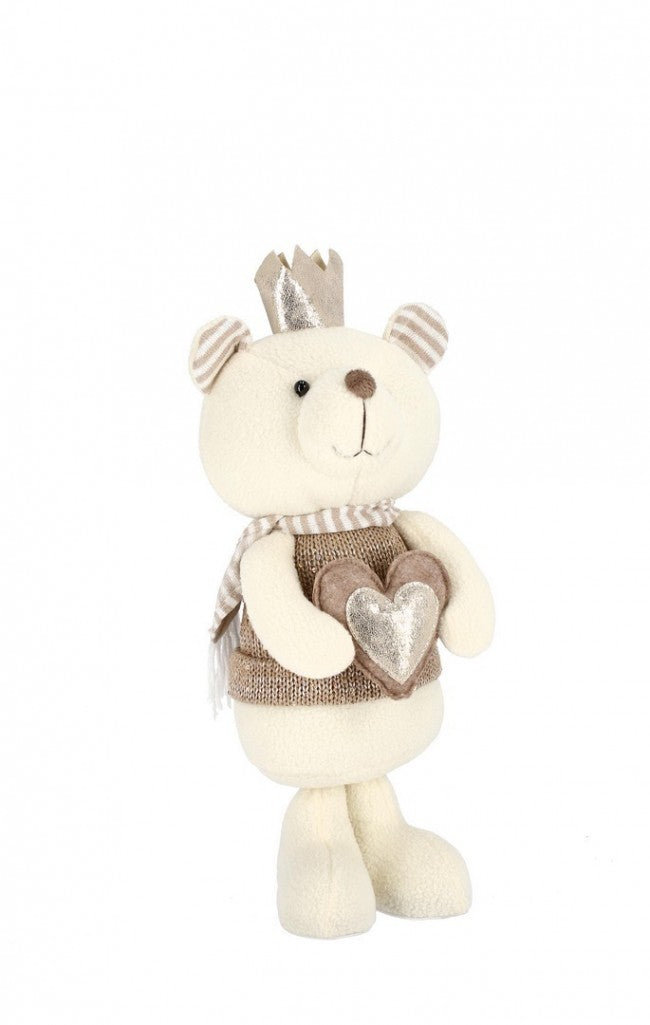 Orso Kary Statua Gonna Beige Altezza 42cm (4 Pezzi)