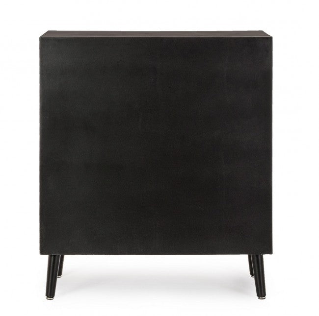 Credenza 2 ante 2 cassetti nera ( Pezzi) - JOSINE