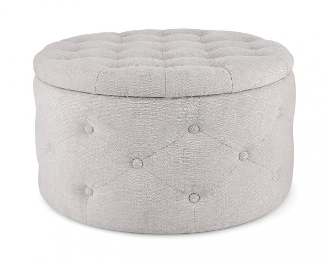 Pouf Contenitore Porta Scarpe Grigia Ch - ERNESTINE