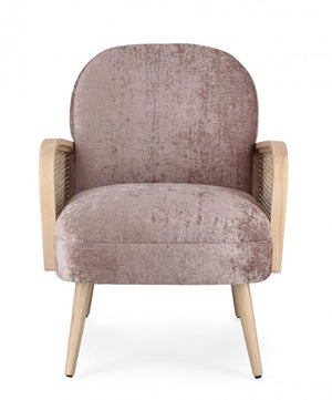 Poltrona stile scandinavo Old Rose - DALIDA