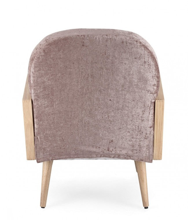 Poltrona stile scandinavo Old Rose - DALIDA