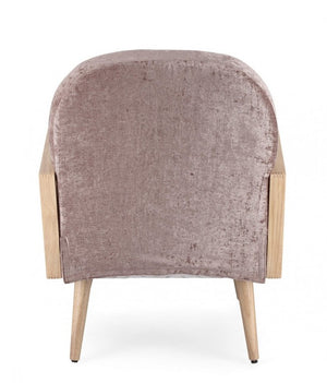 Poltrona stile scandinavo Old Rose - DALIDA