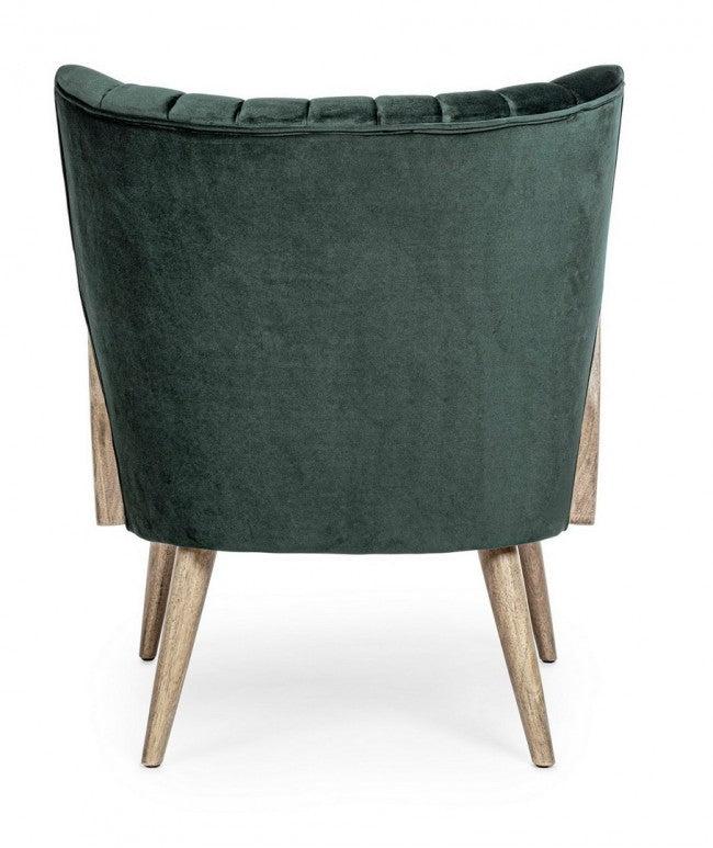 Poltrona stile scandinavo Verde - VIRNA