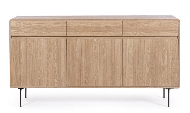 Credenza 3 ante 3 cassetti Naturale - WIDALD