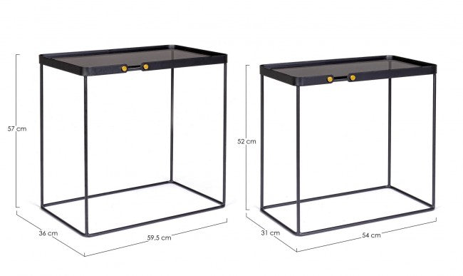 Set 2 Tavolini Rettangolare J88 - ZEINA