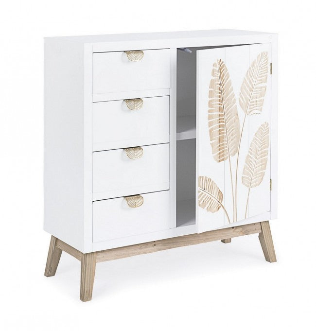 Credenza un'anta 4 cassetti - FOLIUM