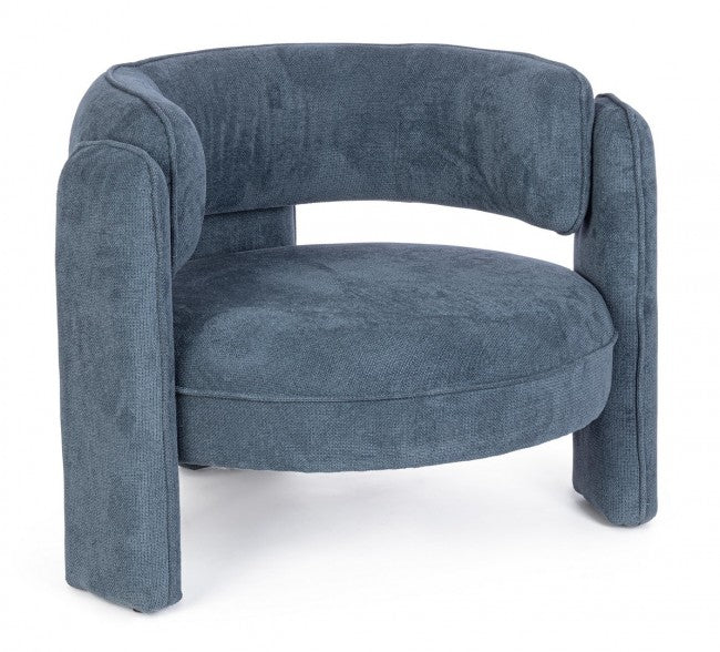 Poltrona di design moderno Blu - AISHA