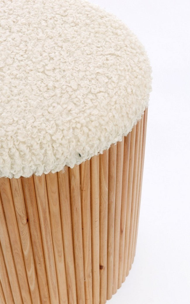 Set 2 Pouf Contenitore Neda Naturale Bia - COZY JAPANDI