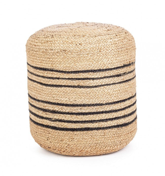 Pouf Naturale nera D45 - ANKIT