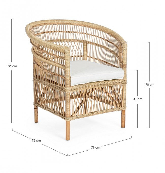 Poltrona Josefina Naturale - RATTAN