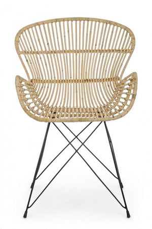 Poltrona Venturs Naturale (4 Pezzi) - METAL RATTAN