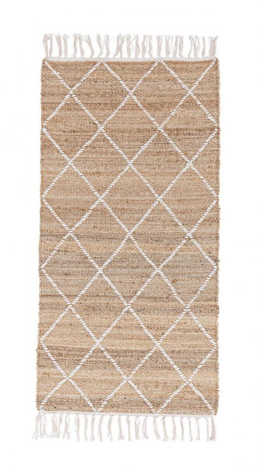 Tappeto Naturale Bianca 70X140 (2 Pezzi) - SHAILA