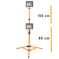 Faro da cantiere LED su treppiede Faretto 30 W - Ribimex PRSPOT32TTP